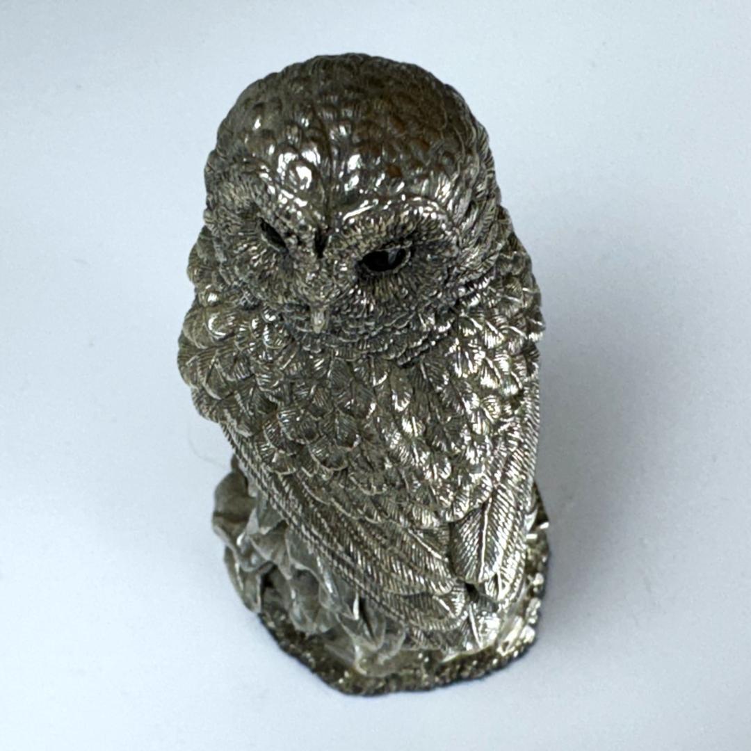 カントリーアーティスト スターリングシルバー フクロウ ふくろう 92g 英国