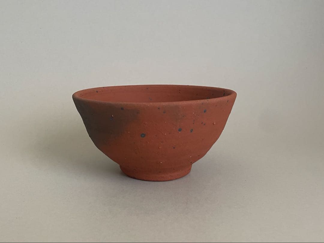 美品 中川伊作 南蛮焼茶碗 沖縄 知花窯 共箱・共布付き 茶道具 琉球 壺屋焼