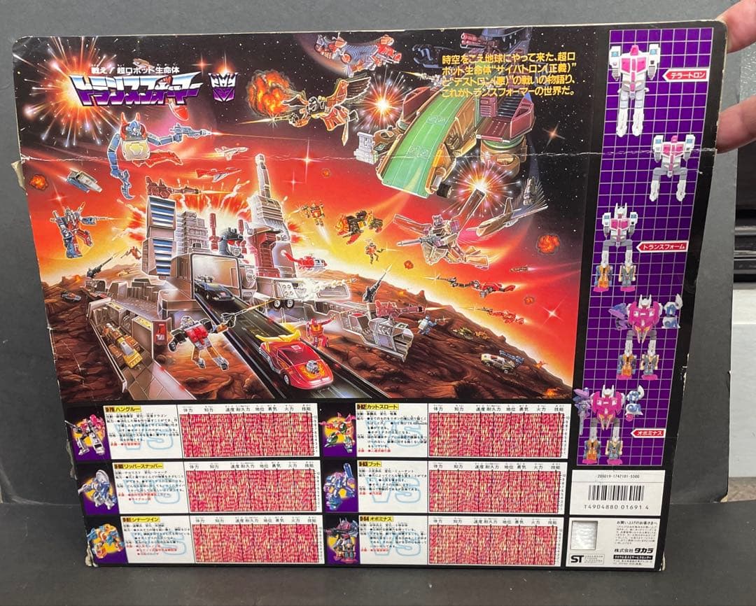 旧タカラ　トランスフォーマー 　テラートロン　オボミナス 1987年製　開封品