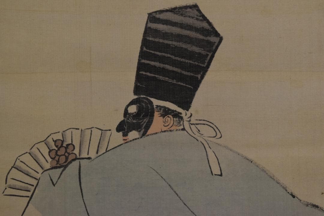 【真作】八尾春堂/三番叟図/三幅対/祝事人物図/掛軸☆宝船☆Z-699