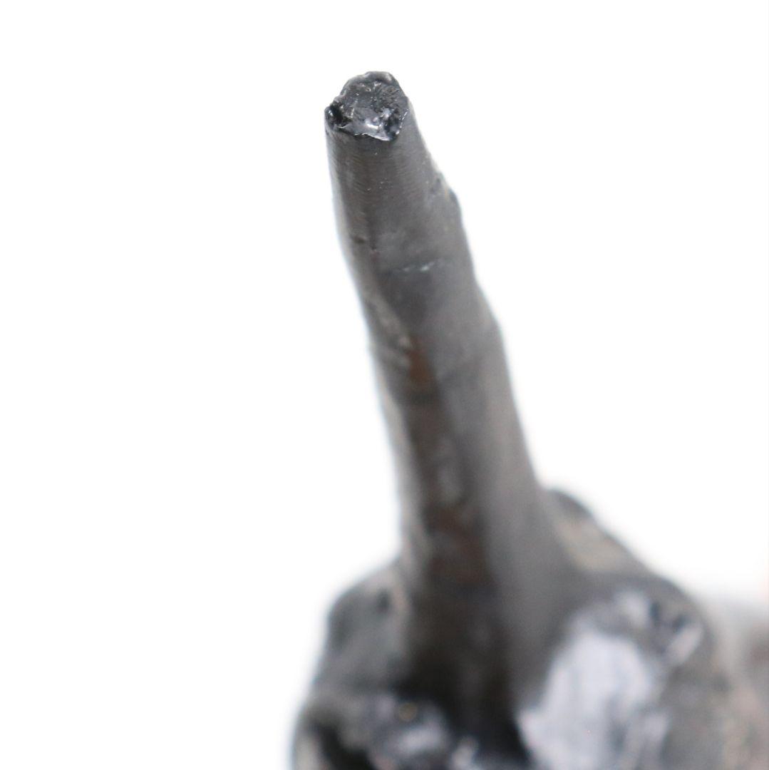 畦地粒俵作 乾漆 長茄子香合 茶道具 共箱共布　rC794　N4