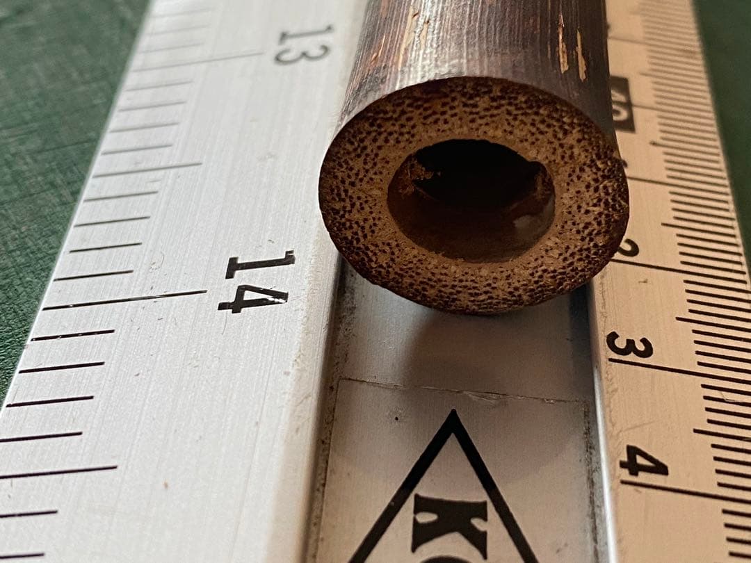 〈希少〉　本物　煤竹　篠竹　女竹　煤笛　篠笛　横笛　能管　　5