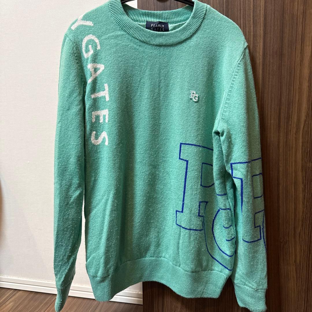 PEARLY GATES ミントグリーン ニット　セーター