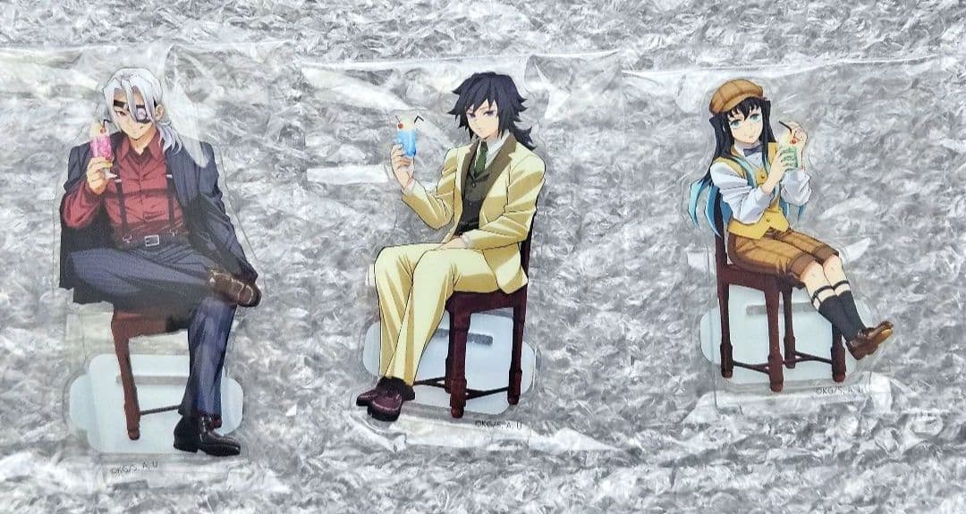 鬼滅の刃　2024 AGF アクリルスタンド　冨岡義勇　宇髄天元　時透無一郎