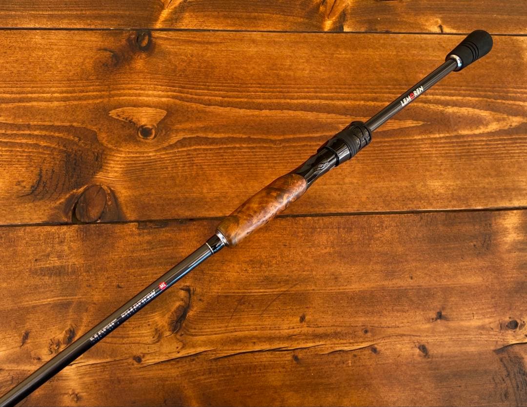 スピニングロッド　S702ML バスロッド　バス釣り　トラウト　ウッドグリップ