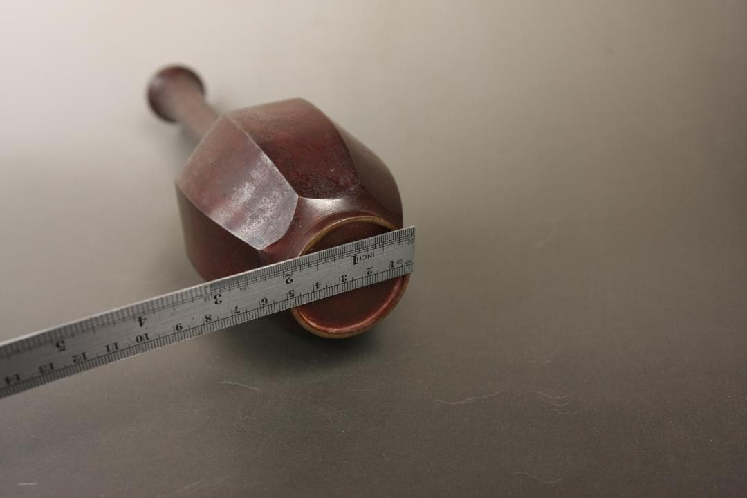 鶴首花入れ　金属製 茶道具