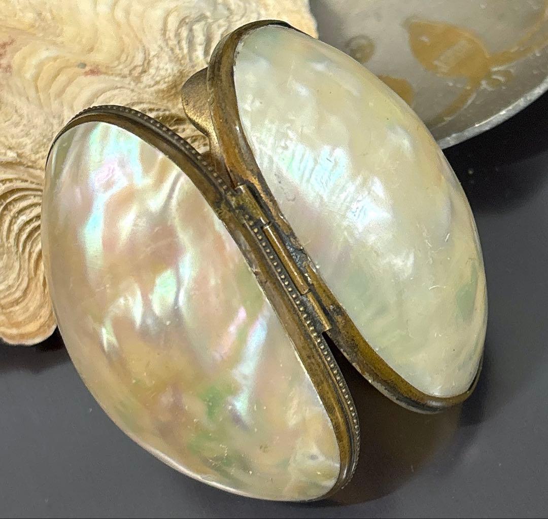 France製 マザーオブパール アンティークロザリオケース