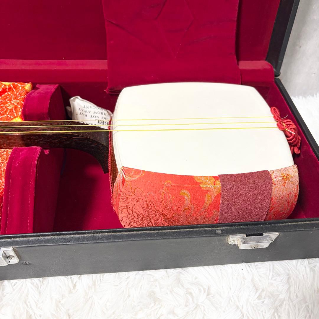 【高級】三味線 細棹 本体 専用ハードケース付