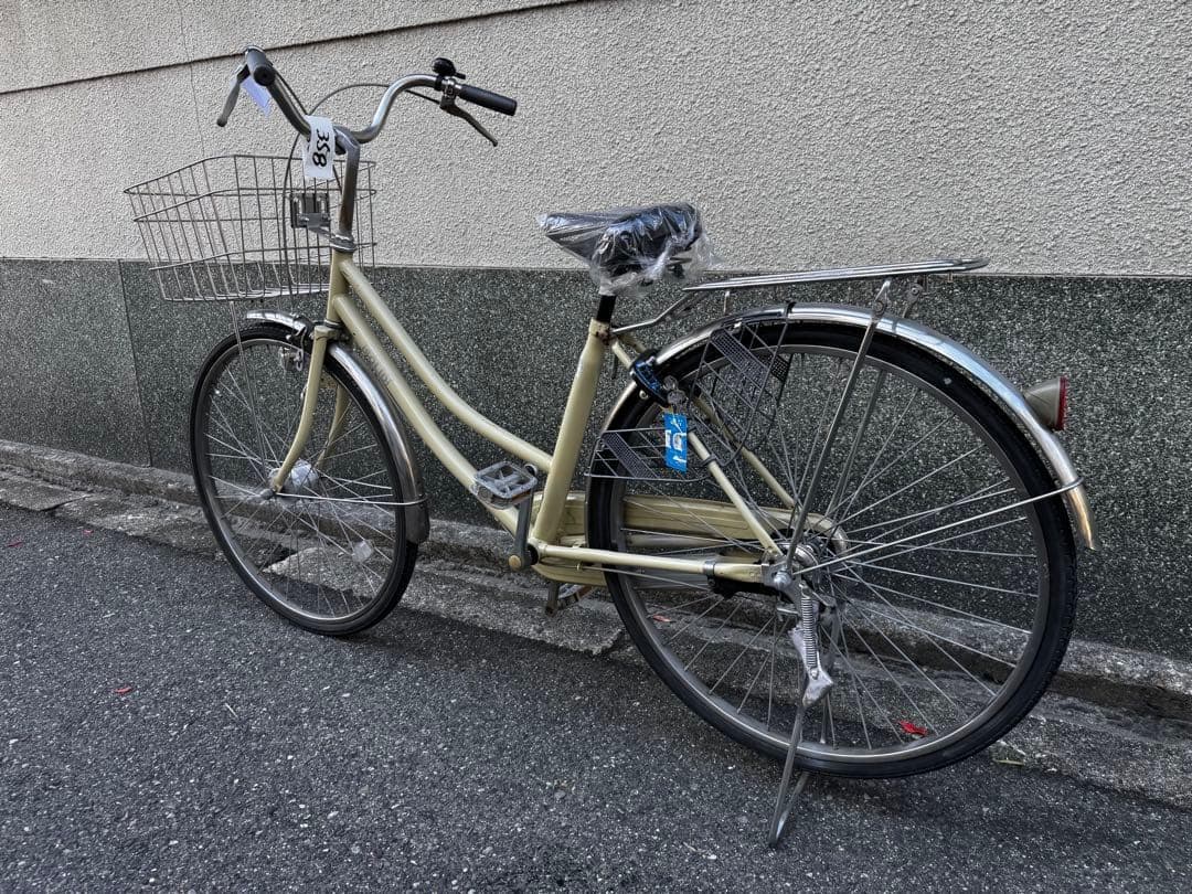 358番　全車両格安販売‼️ 26インチ　オートライト　シティサイクルママチャリ