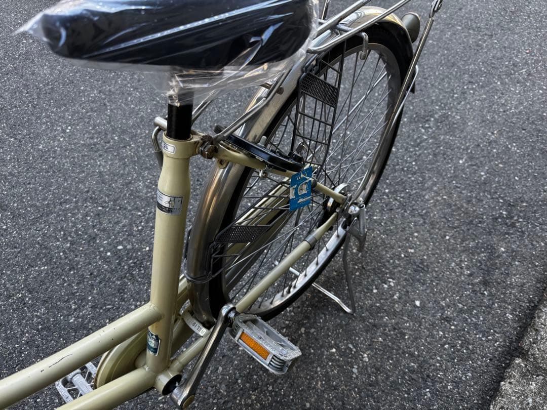 358番　全車両格安販売‼️ 26インチ　オートライト　シティサイクルママチャリ