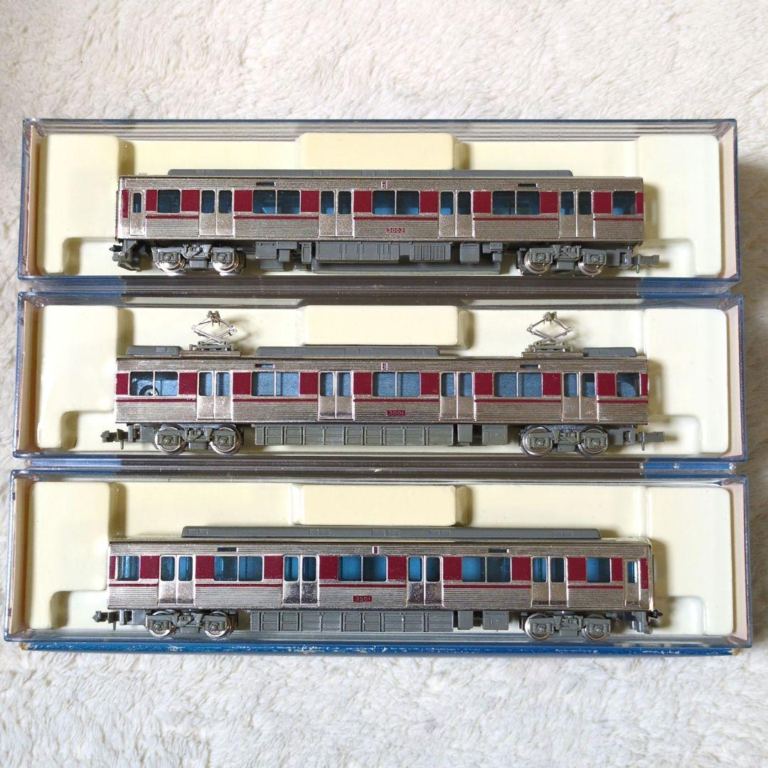 エンドウ金属車体 Nゲージ 近鉄(近畿日本鉄道)3000系セット外箱付(当時物)