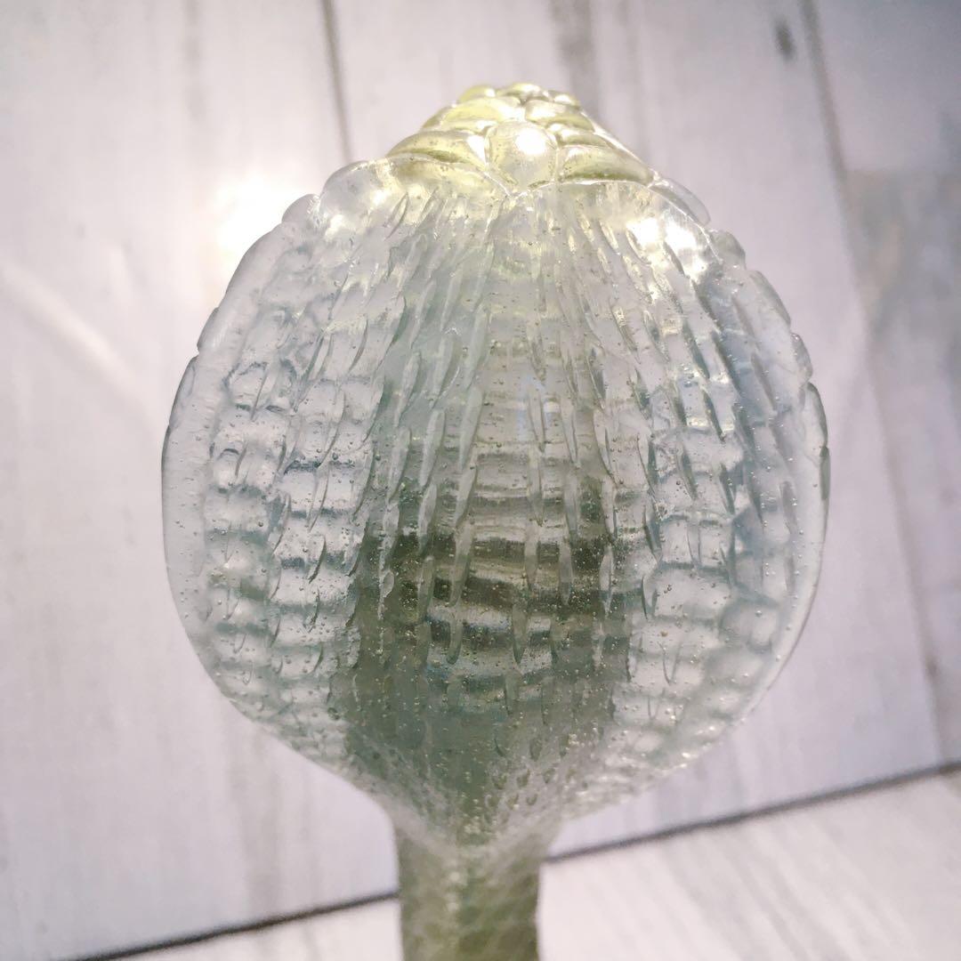 コブラ　緑　ドームフランス　ドーム　ナンシー　エミール・ガレ　蛇　クリスタル