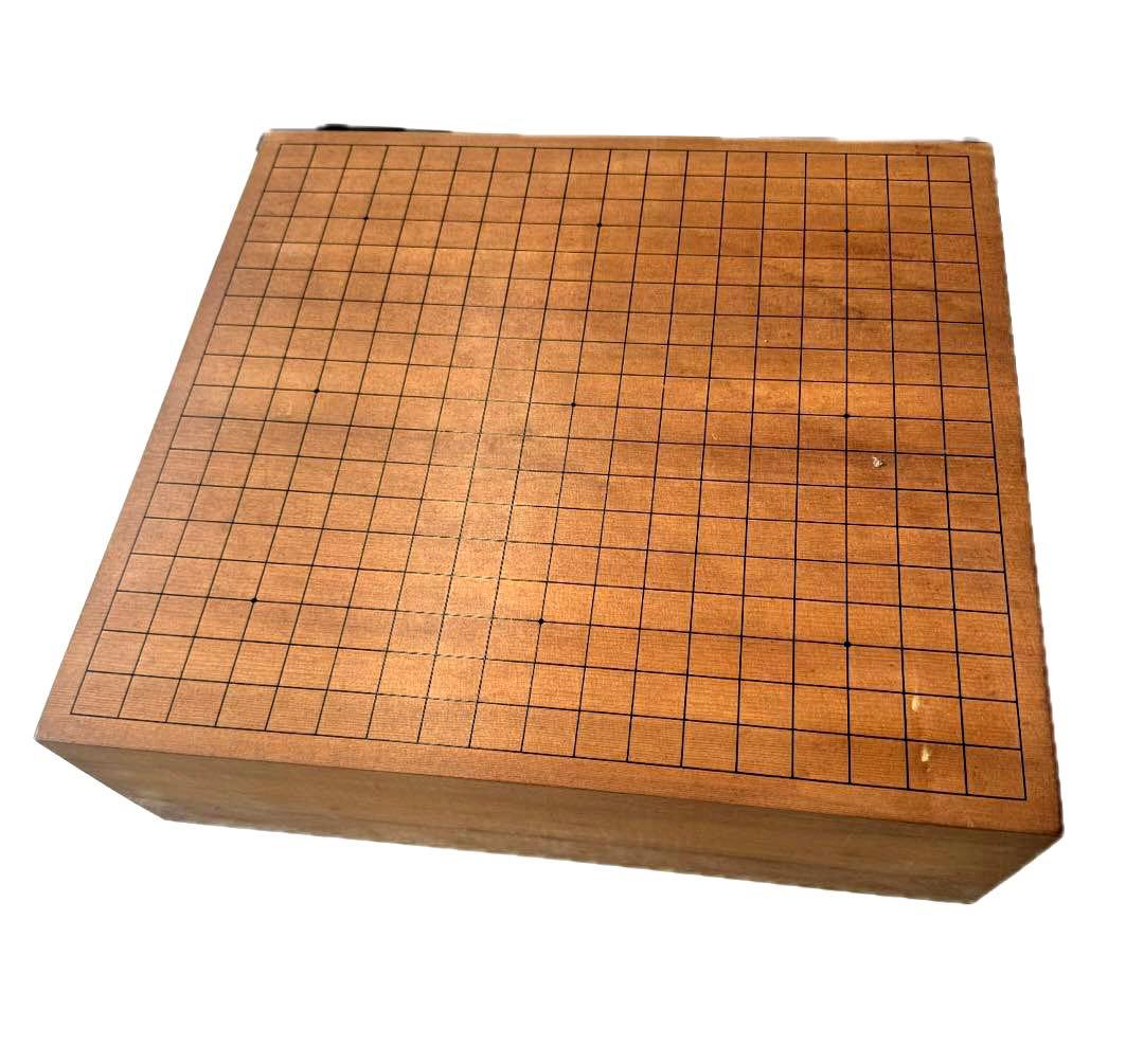 ⚫️美栄 高級碁笥 囲碁 天然銘木 囲碁セット 黒白石 木製容器付き 7寸