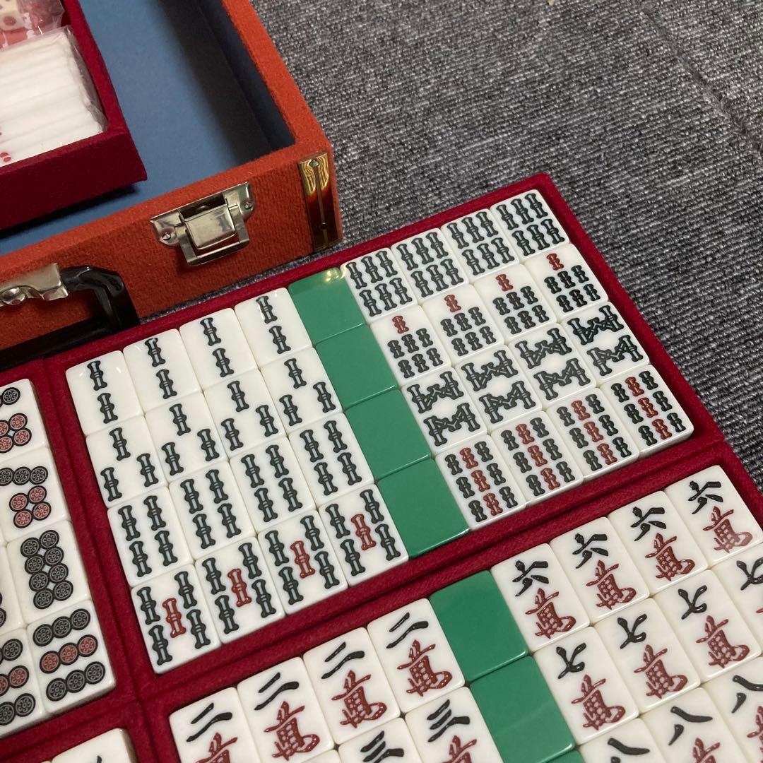 新品　マツオカ　麻雀牌　天和　ユリア樹脂　背面緑　デカ文字