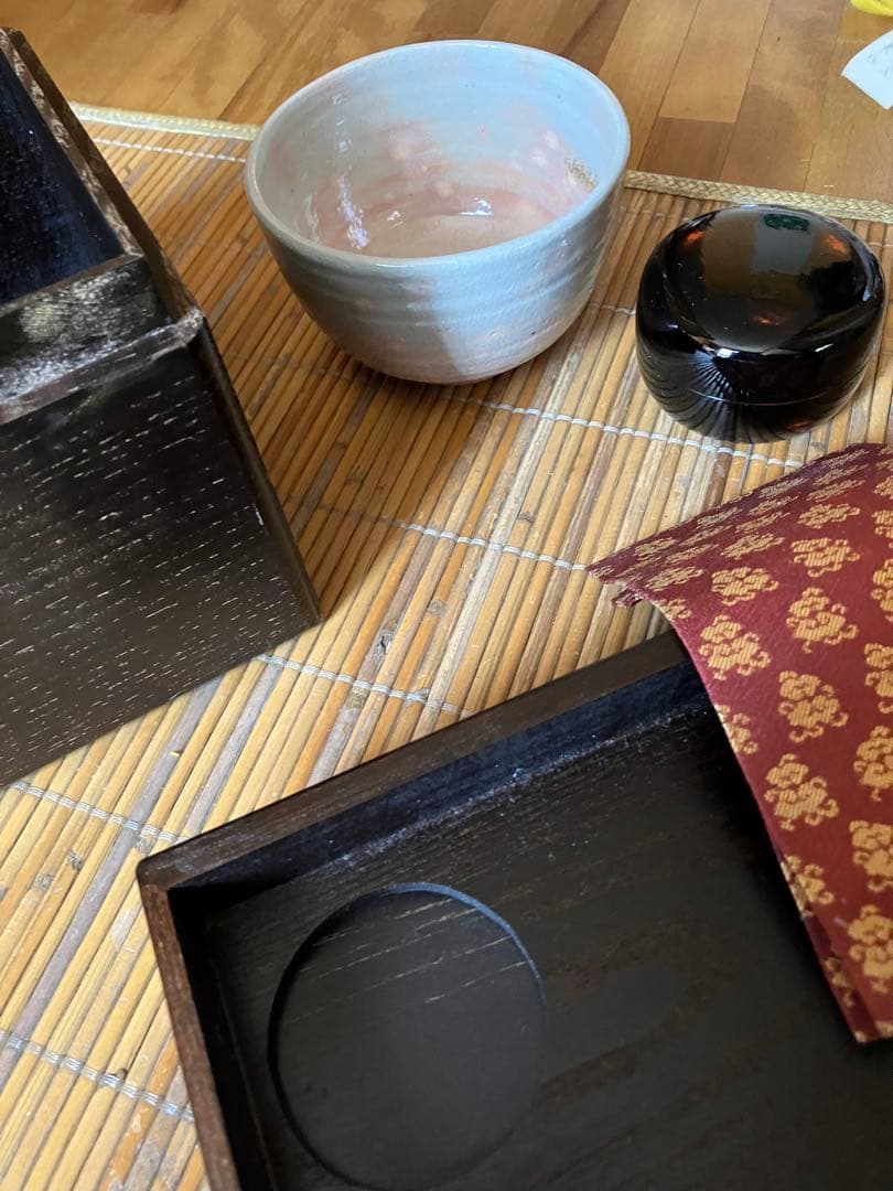 茶箱　セット　茶セン　古帛紗　お茶碗　等いり
