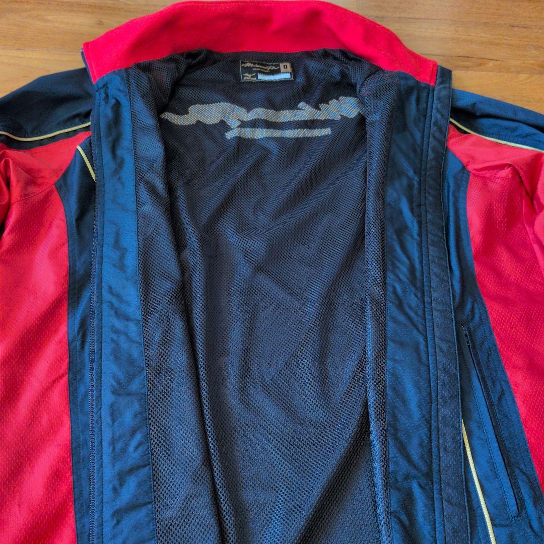 ［ミズノプロ］侍ジャパンモデルウィンドブレーカー上下 サイズ0 ネイビー/レッド