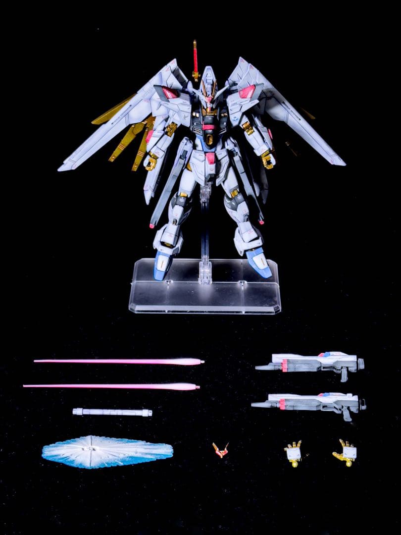 HG マイティーストライクフリーダムガンダム グラデーション塗装 塗装済み完成品