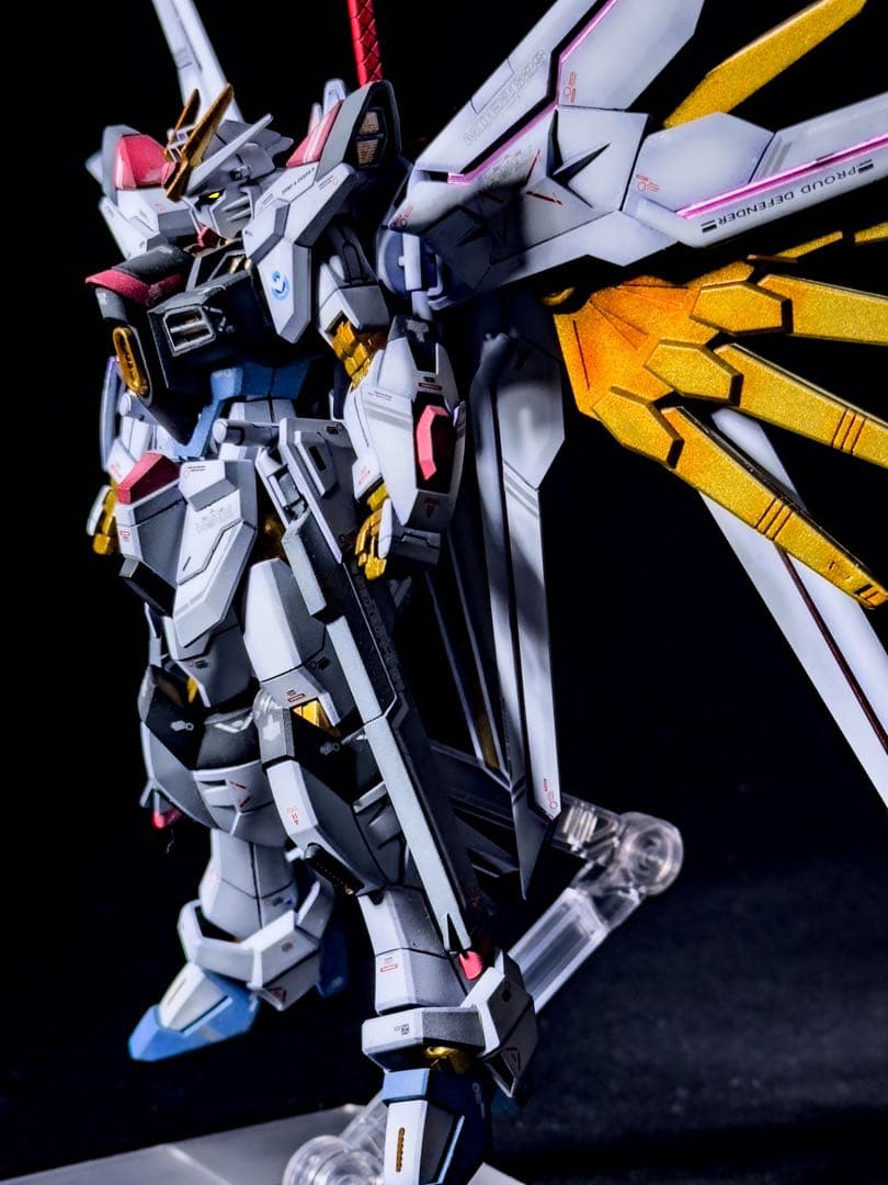 HG マイティーストライクフリーダムガンダム グラデーション塗装 塗装済み完成品