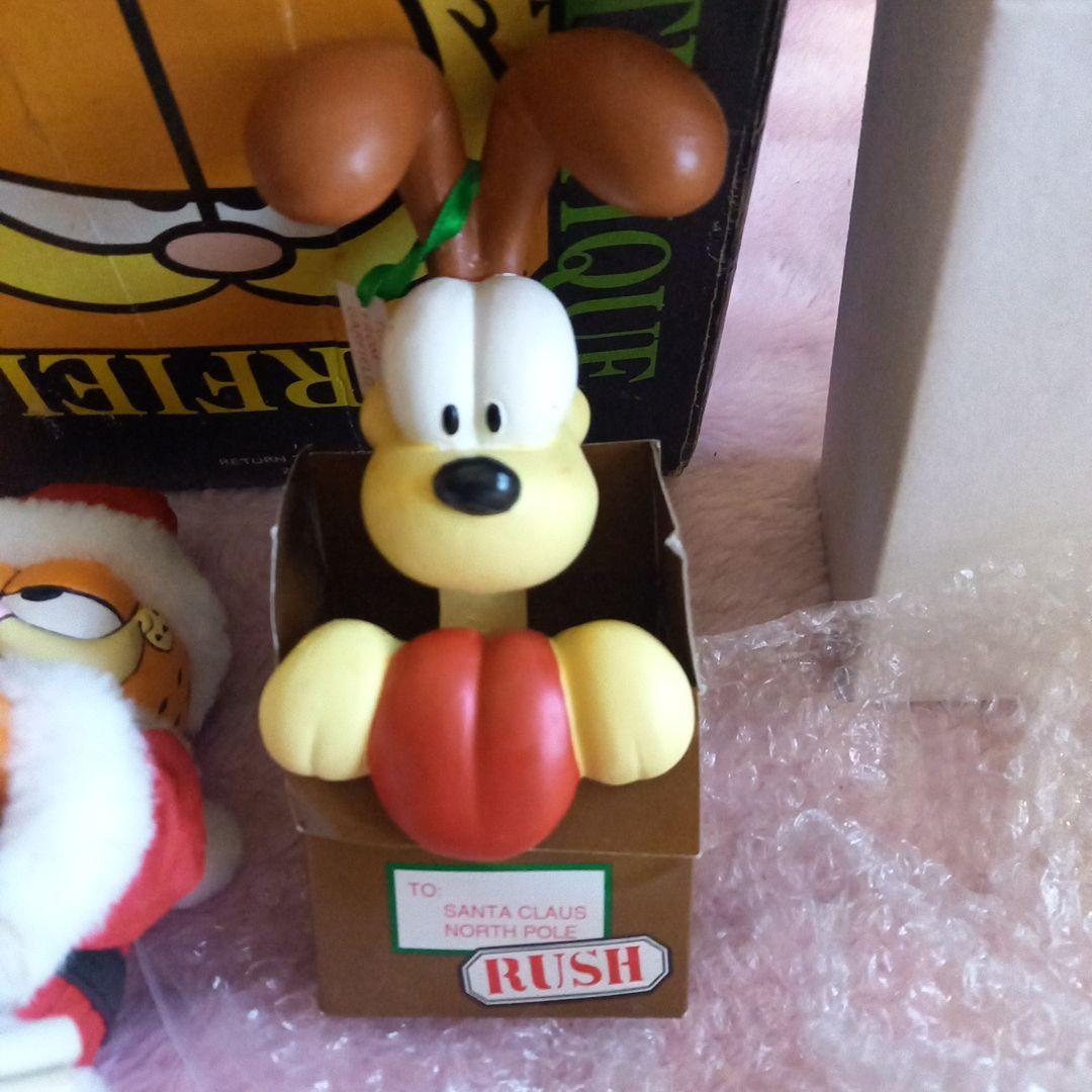 ヴィンテージ☆コレクター珍品☆1996☆ガーフィールド。クリスマス☆サンタ置物☆