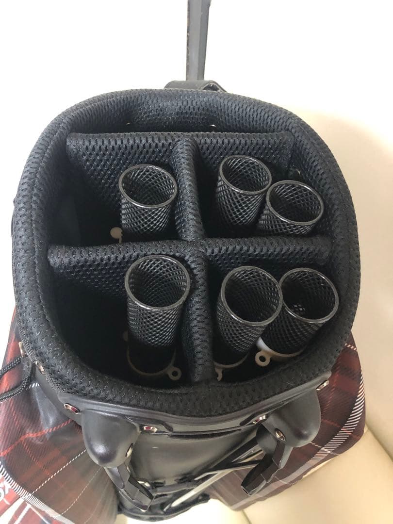 PEARLY GATES チェック柄 キャディバッグ　ヘッドカバー8点