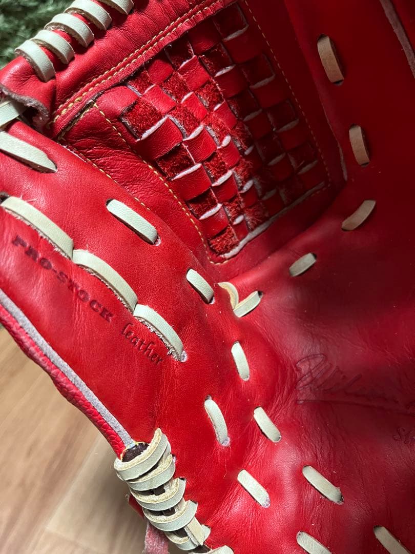 ウィルソンスタッフ デュアル 軟式投手用 DB型 スカーレットSS×Eオレンジ