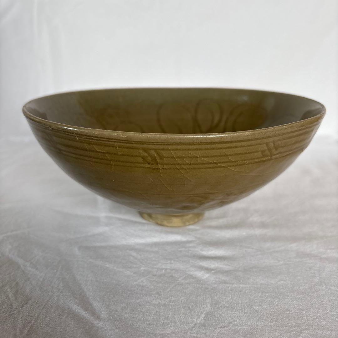 耀州窯 刻花文大鉢