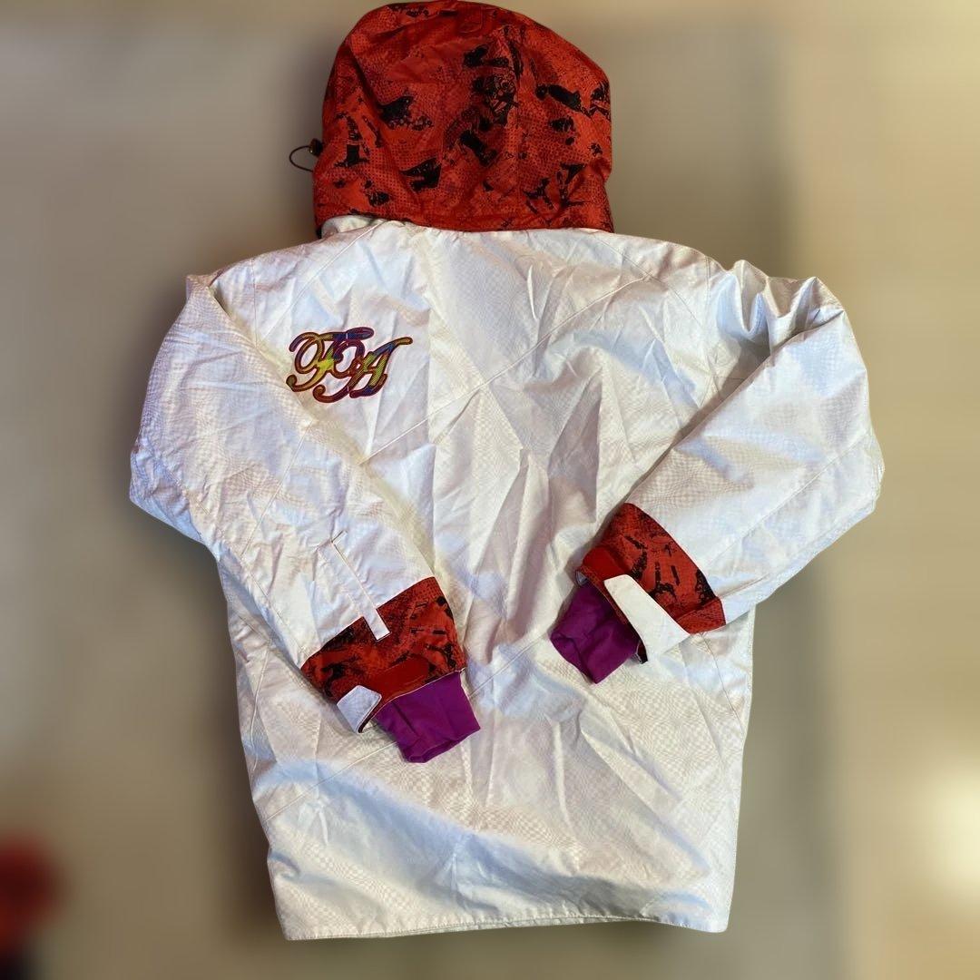 FABLICRICE スキーウェア スノボウェア 上下 白✖️赤 Mサイズ