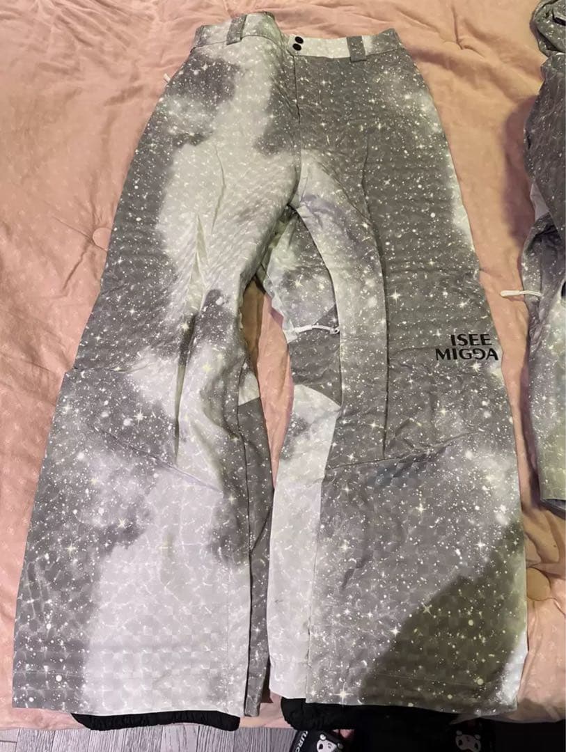 スノーボードウェア グレー/ホワイト 迷彩