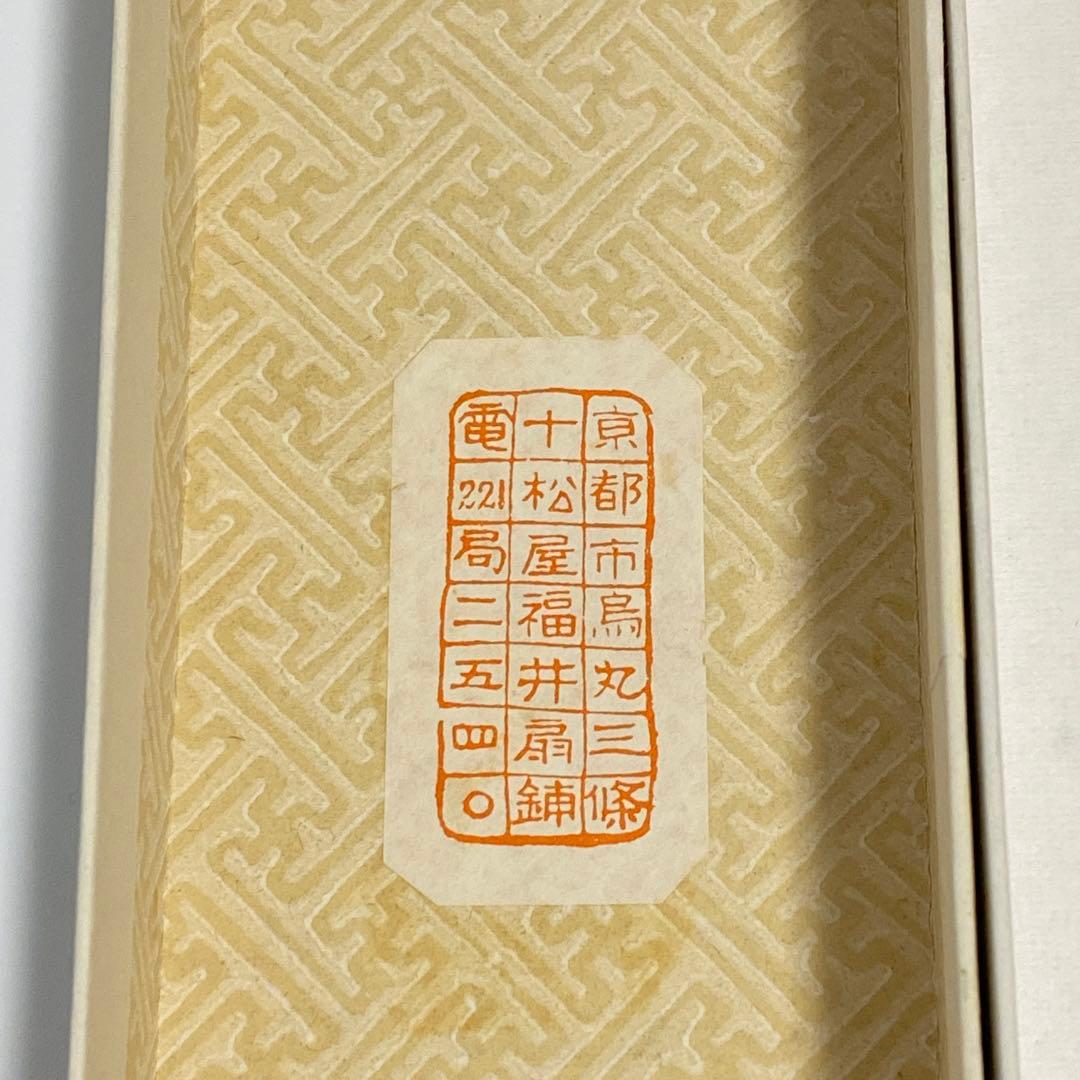 【52】舞扇子 十松屋福井扇鋪 紙箱付 金 銀 満月 三日月 月