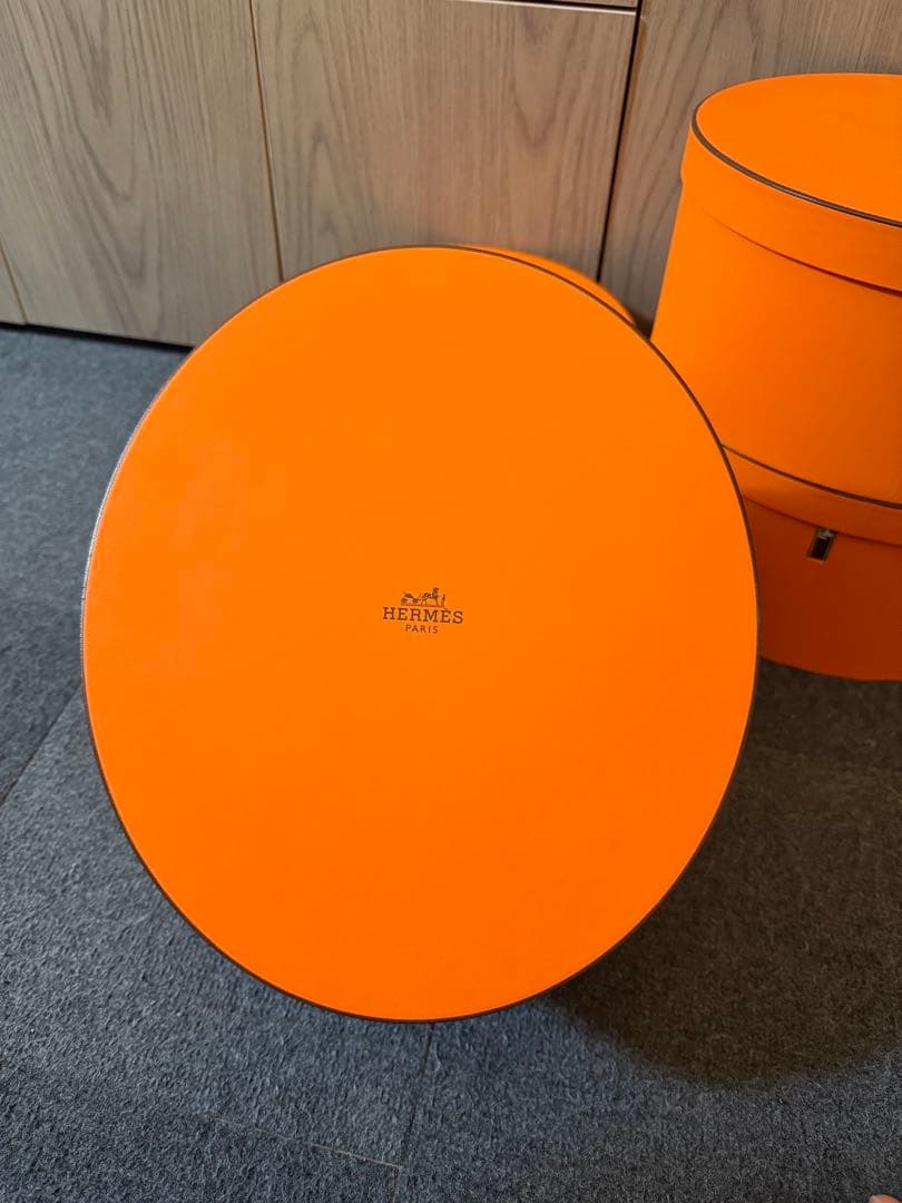 HERMES 帽子用　ギフトボックス　楕円形 空箱 エルメス 箱 4個セット