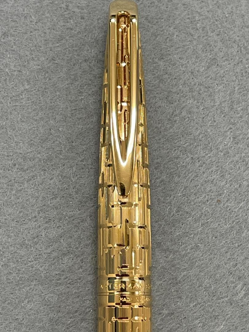 WATERMAN 万年筆 18Kゴールド 万年筆 編み目模様