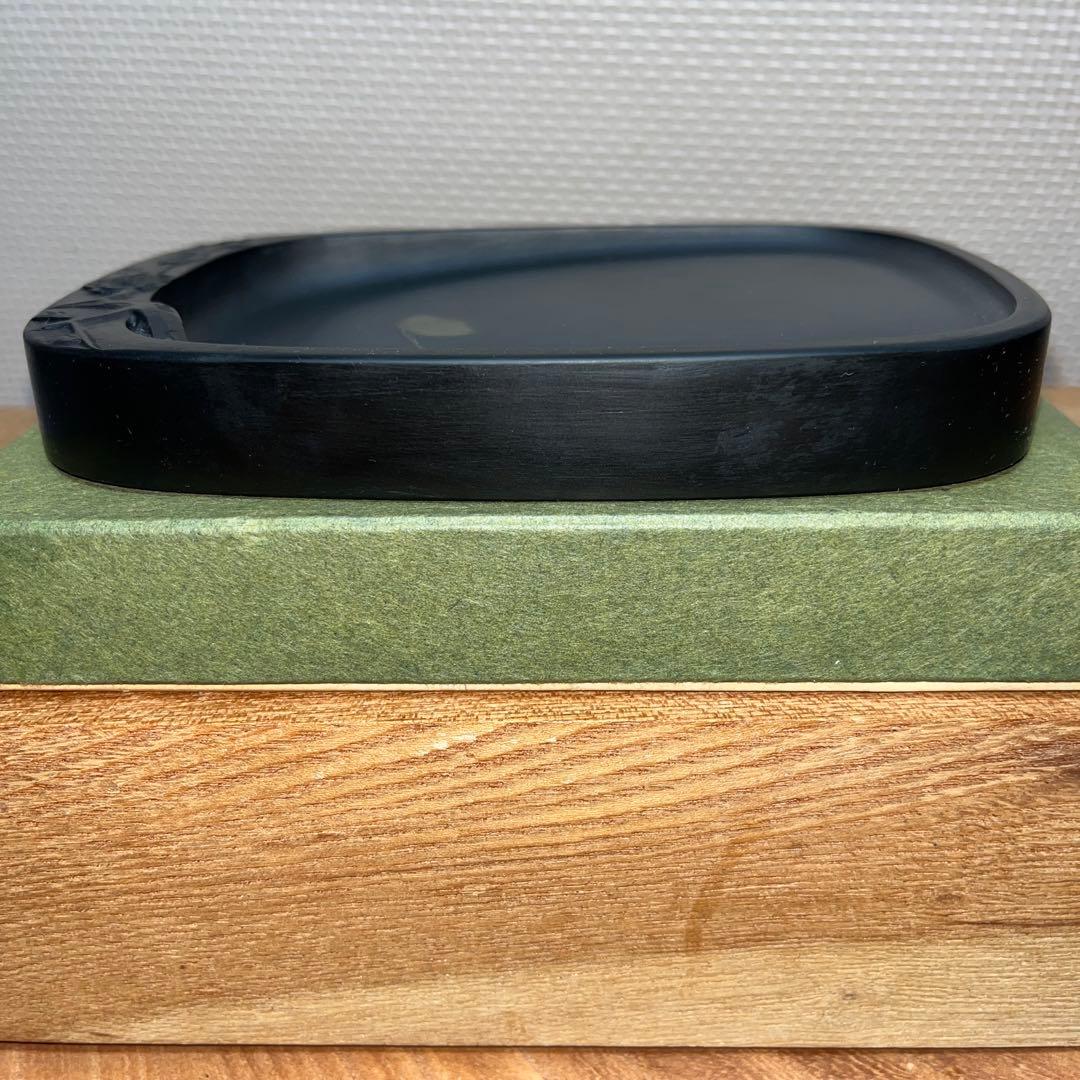 ⭕️雨端硯　梅寿研　12代　雨宮弥兵衛　手間がかかる特殊研　美しい姿　女性好み作品