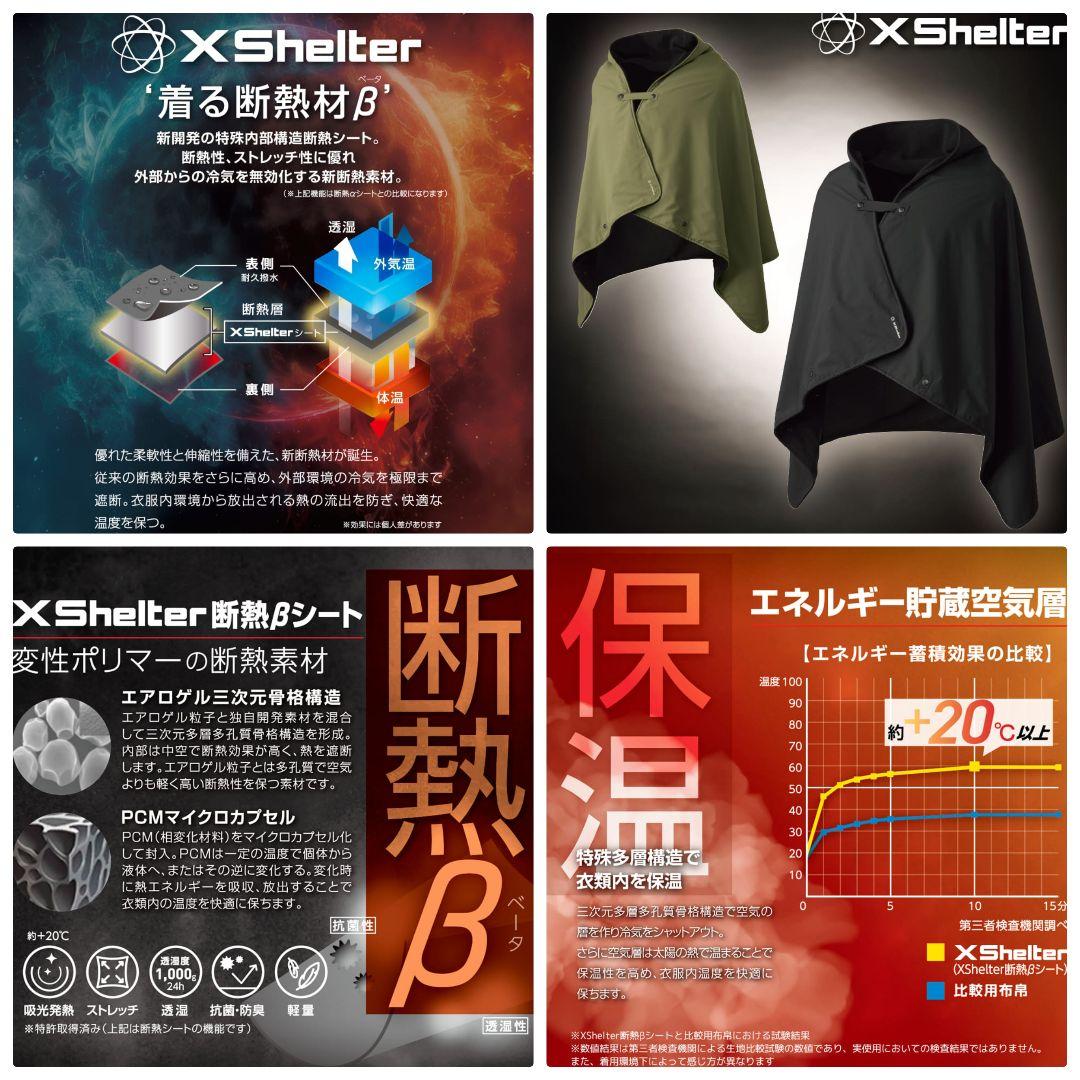 ★新品★エックスシェルター 断熱ブランケット 全２色セット ブラック カーキ