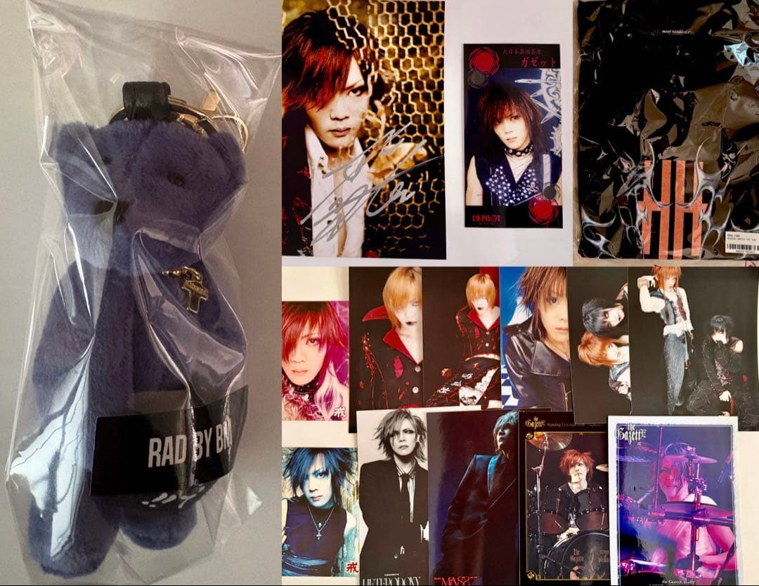 the GazettE 戒 直筆サイン・ベアキー&Tシャツ新品未開封等