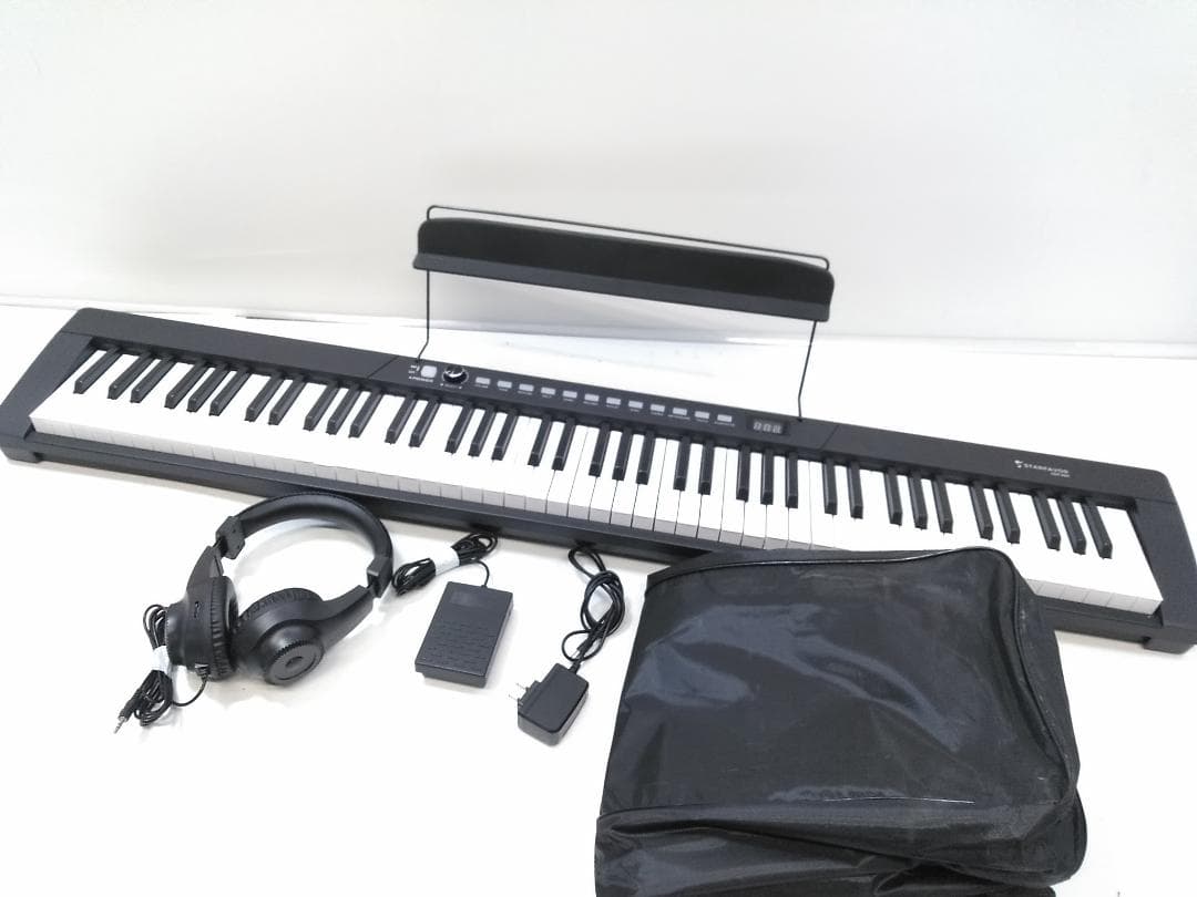 STARFAVOR 電子キーボード SEK-88A イヤホン ケース付 △