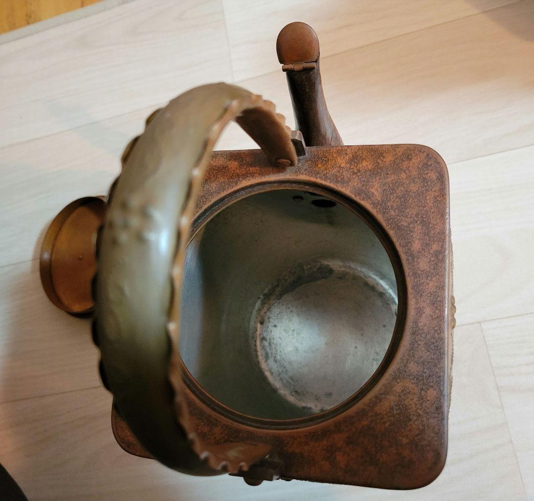 アンティーク　　レトロ銅茶釜