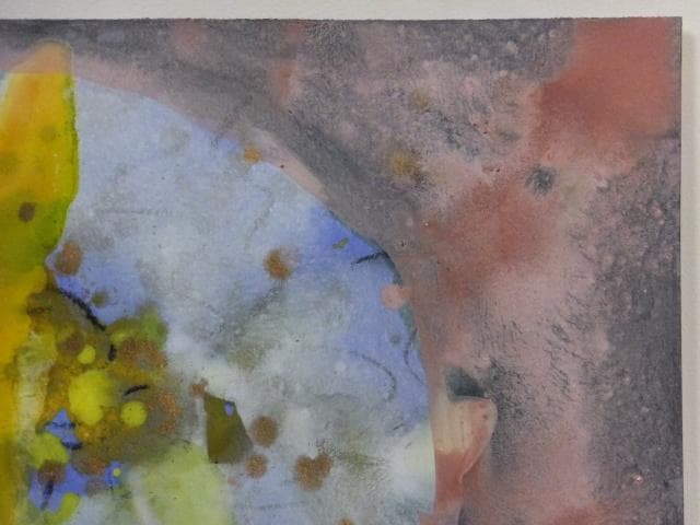 現代美術　山本和香子　直筆サイン『かげろう』ペーパーにグァッシュ 0603G