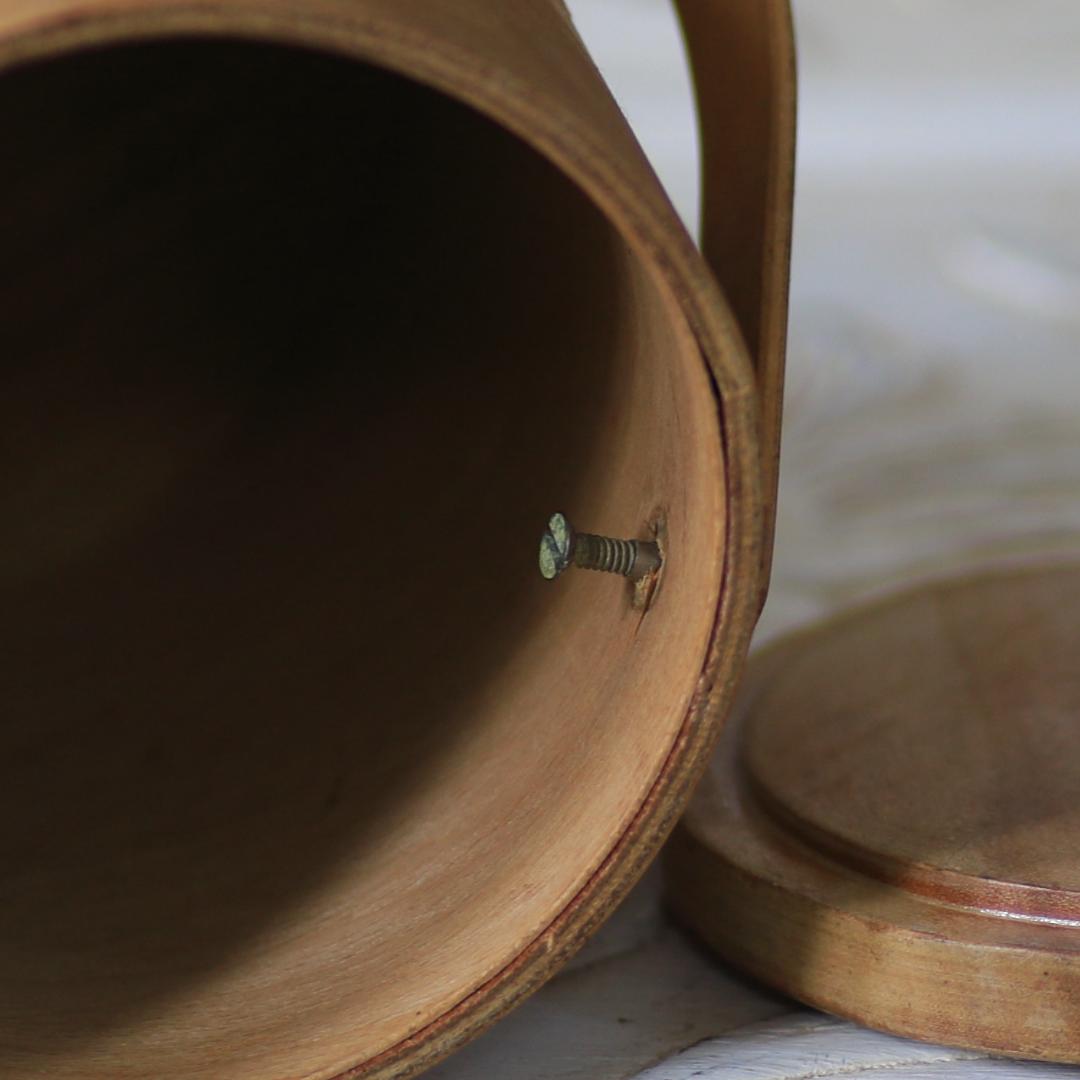 イギリスアンティーク 木製クッキージャー/フランス雅姫ヴィンテージ