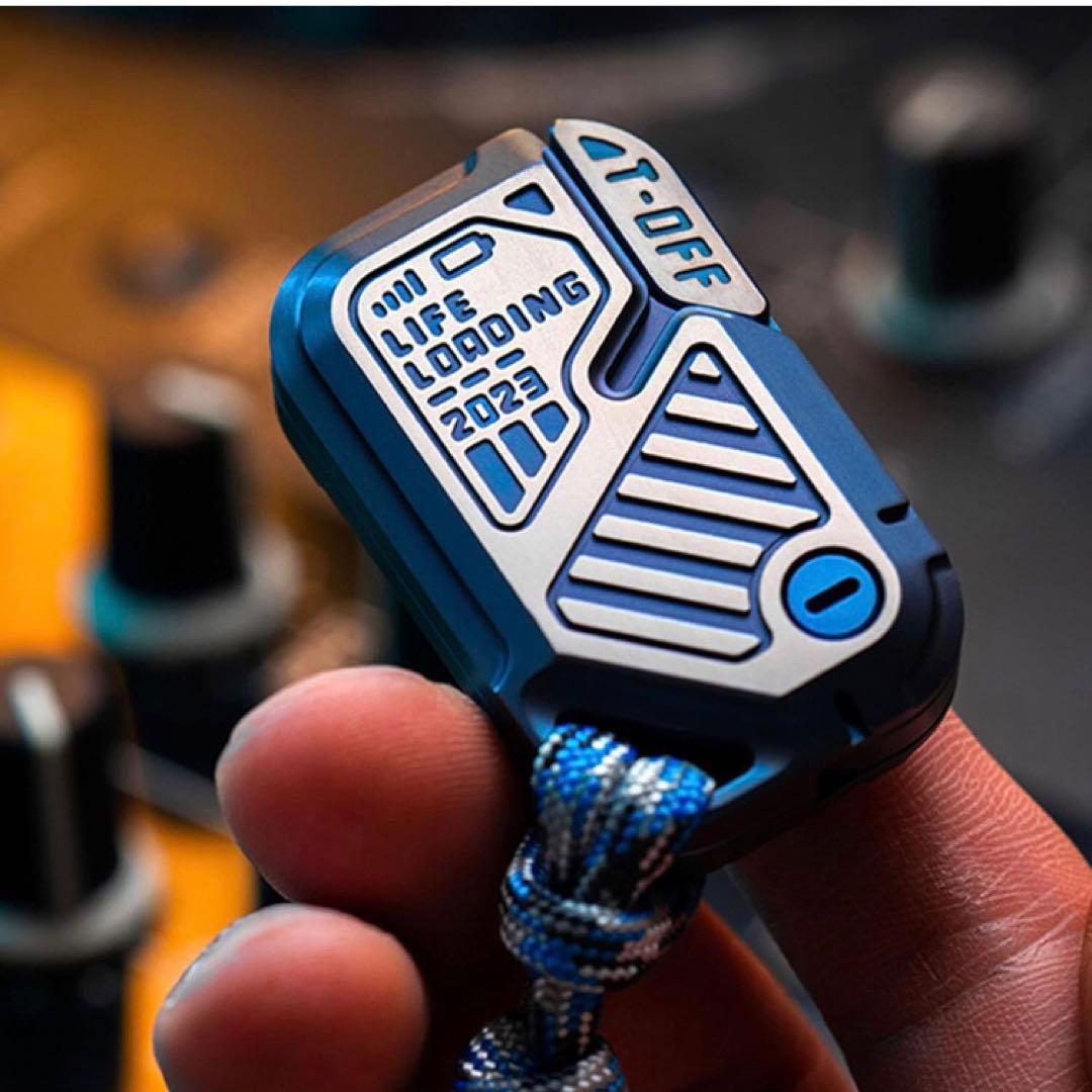 01 ZERO ONE EDC POP フィジェット トイ スライダー チタン