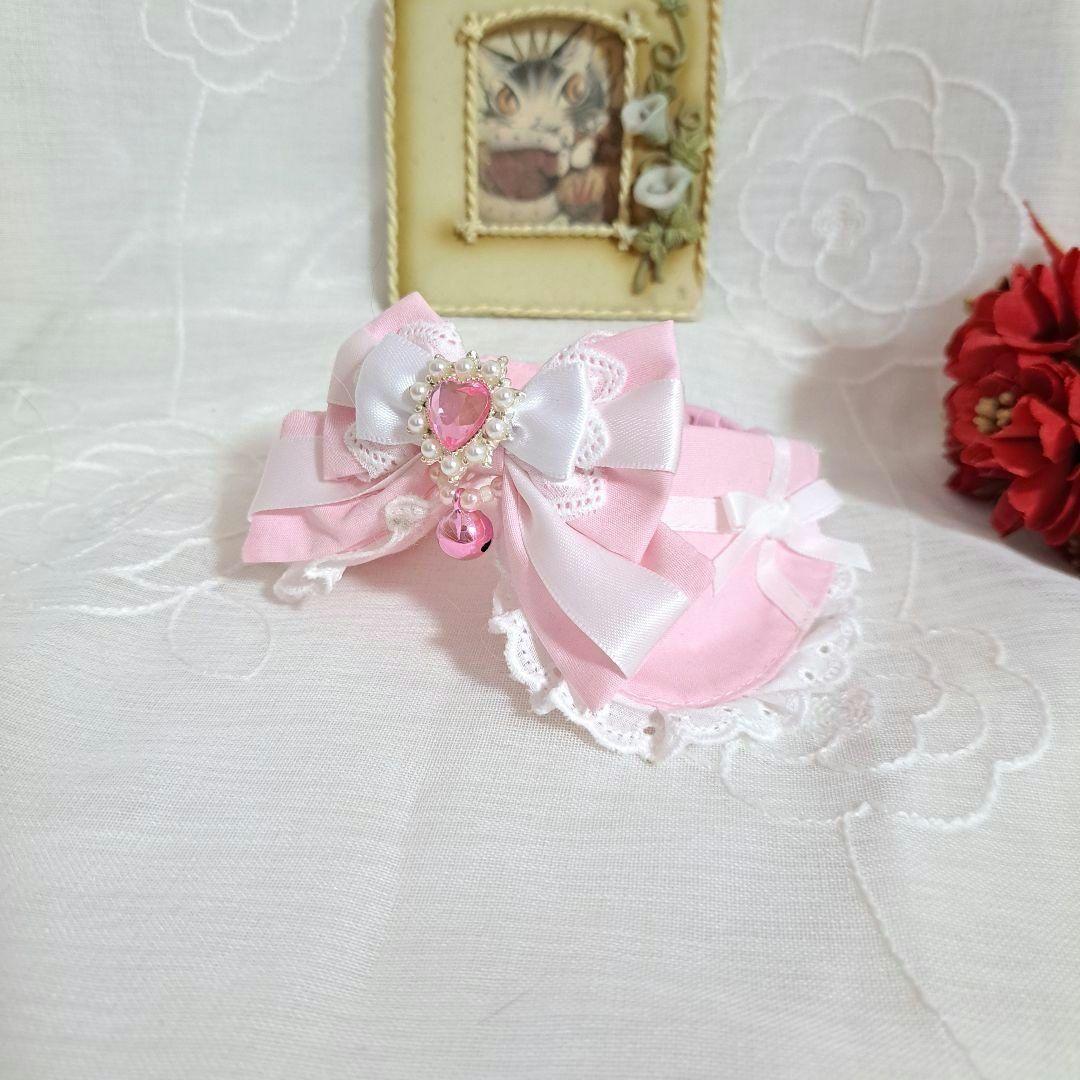 メルモママ、シングルリボン、バレンタインBOXわんちゃん猫ちゃん用首輪