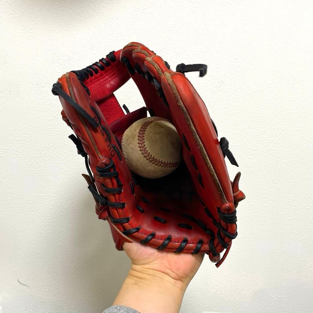 ZETT プロステイタス 型抜群 即戦力 軟式 内野手用グローブ