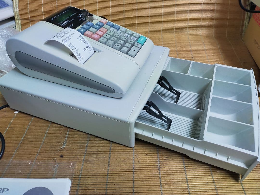 シャープレジスター　XE-A20　店名設定無料ロゴ可能機種　003109