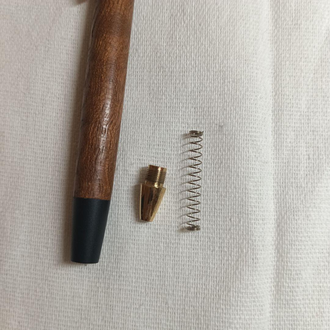 野原工芸　玉杢欅　スリムボールペン