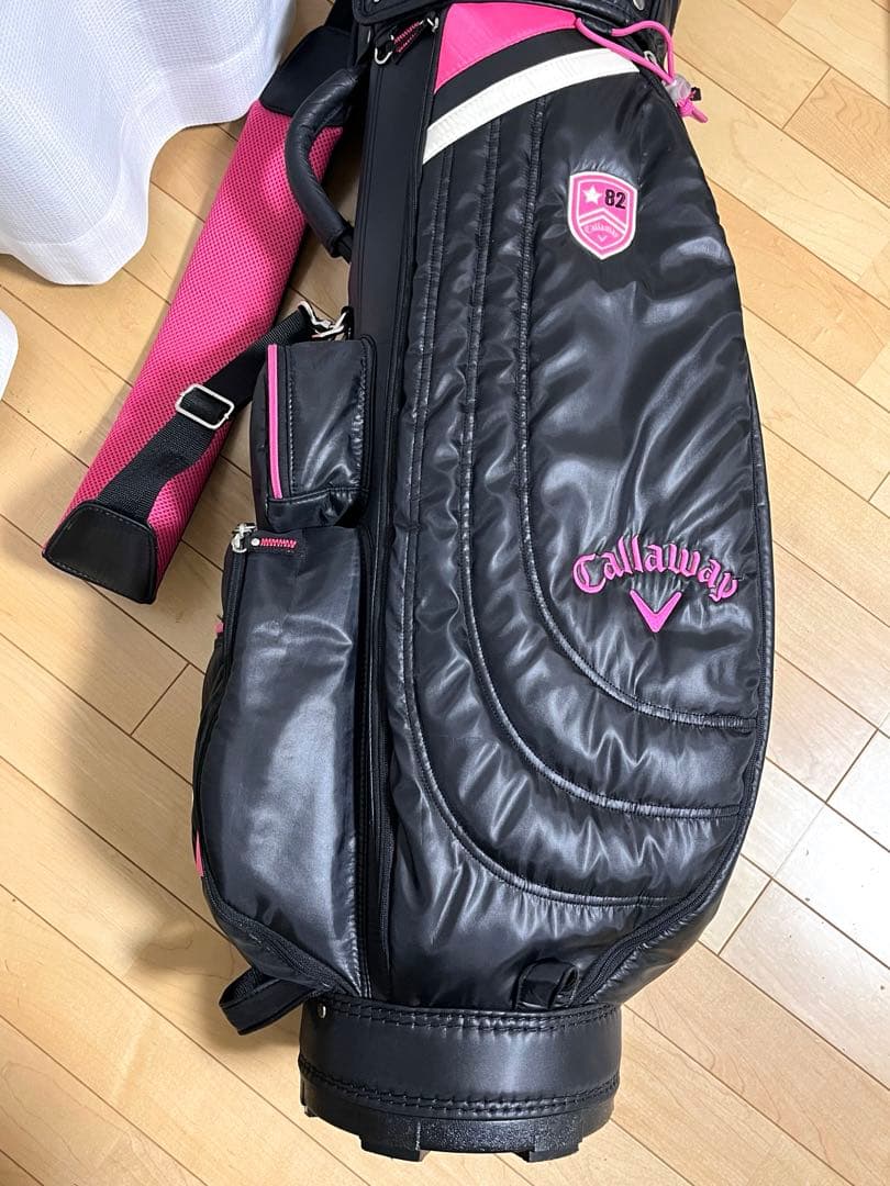 Callaway キャロウェイ ゴルフ キャディバッグ 黒 ピンク レディース