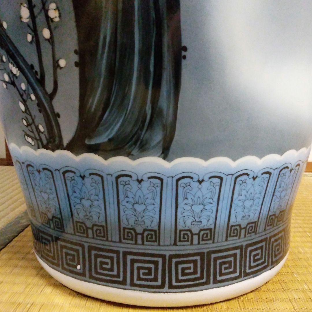 ★２/５で出品終了　超特大飾り壺158cm　花鳥図　沖縄本島引取限定　現物確認可