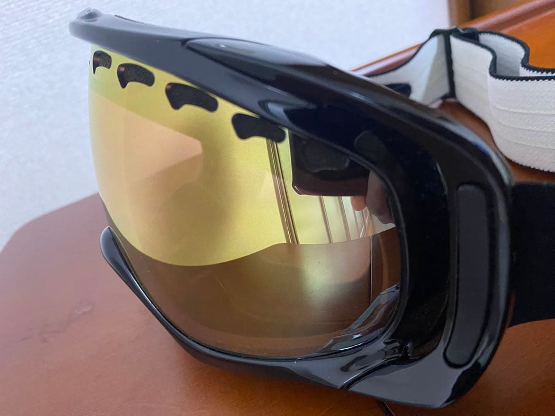 オークリーゴーグル クローバー　美品ブラック系 ミラーレンズ希少