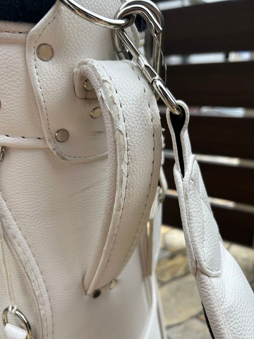 ゴルフ　キャディバック　テスタルテ　TESTARTE 白