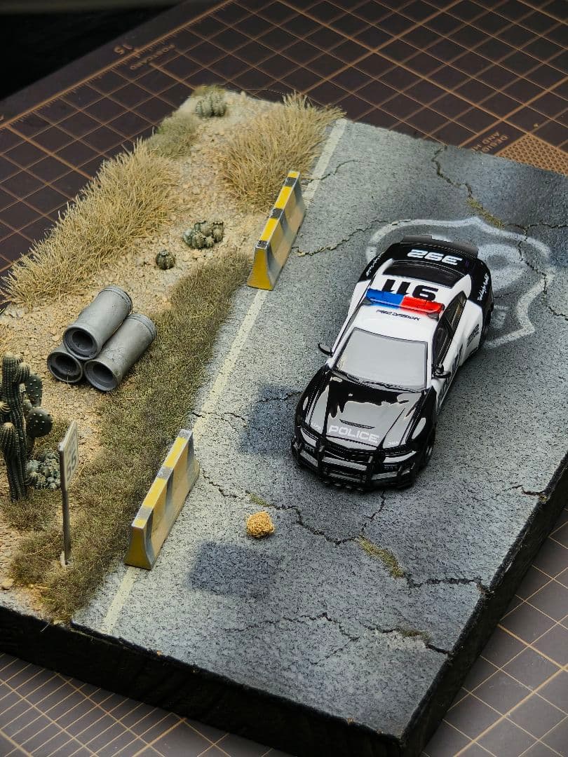 1/64 アメリカンロード ジオラマ 背景