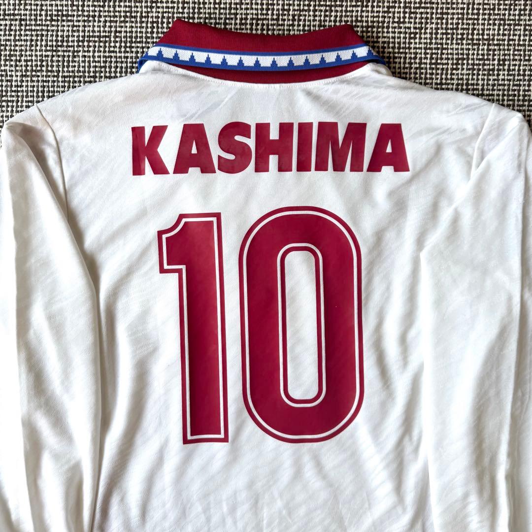 【希少アウェイ・長袖】ジーコ＃１０ 鹿島アントラーズ ９２/９３（A）CUP戦