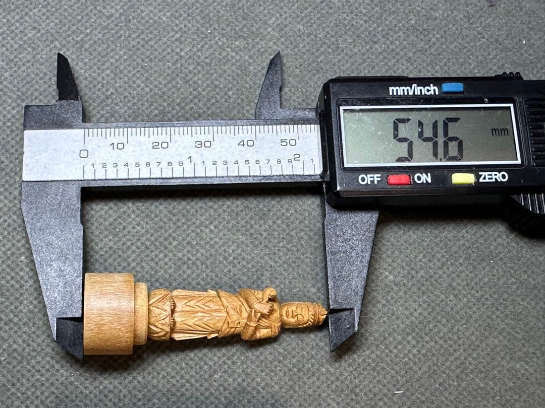 極上彫刻　印材　印鑑　木彫り　インド　白檀　仏教美術　仏像 骨董 木像　木製